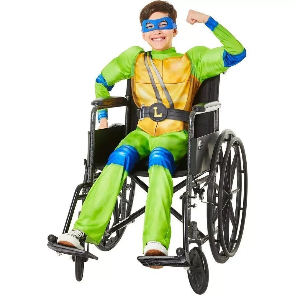 Adaptive Teenage Mutant Ninja Turtles Mutant Mayhem Leo Costume 10-12 Large